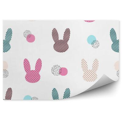 Fototapet pentru perete Iepurași colorați