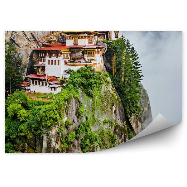 Fototapet pentru perete Asia bhutan mănăstire escarp munte