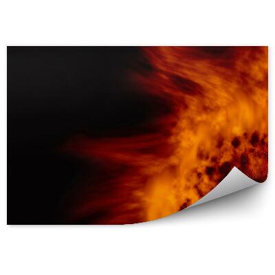 Fototapet vintage Mingea de baschet Foc