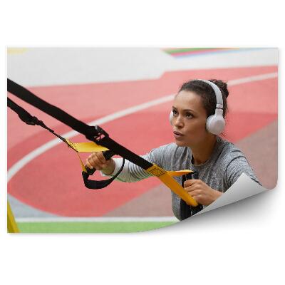 Fototapet Curele de antrenament în sala de gimnastică