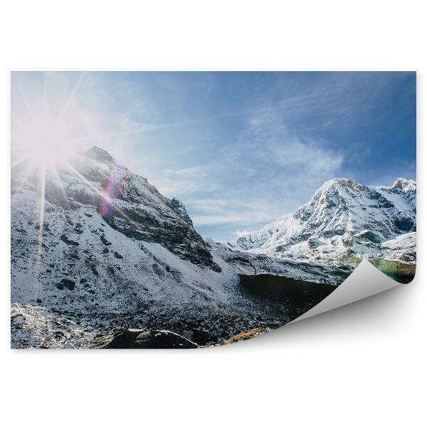 Fototapet pentru perete Soarele Strălucește Peste Vârfurile Himalaya