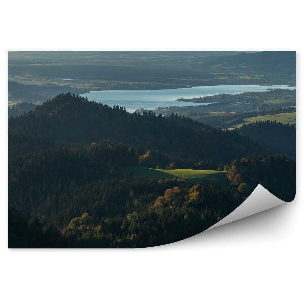 Fototapet Panorama Pieniny, Vedere La Lacul Czorsztyńskie