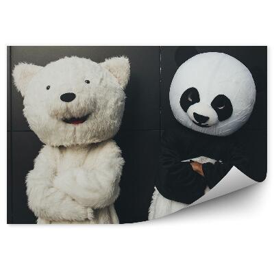 Fototapet pentru perete Ursuleț Și Panda Se Îmbracă