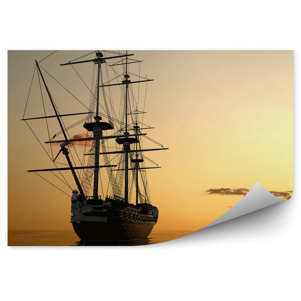 Fototapet Navă navă mare răsărit