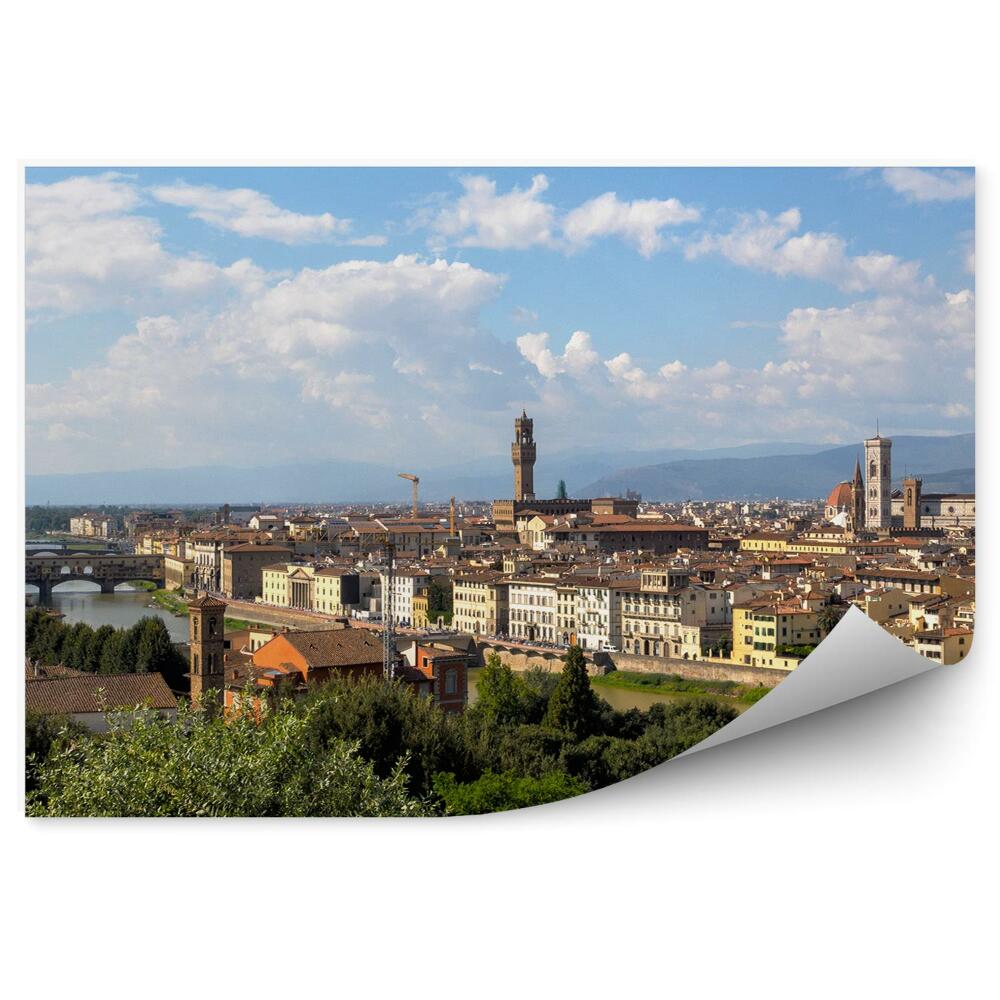 Decor fototapet Panorama A Catedralei Din Florența A Clădirilor Santa Maria Del Fiore