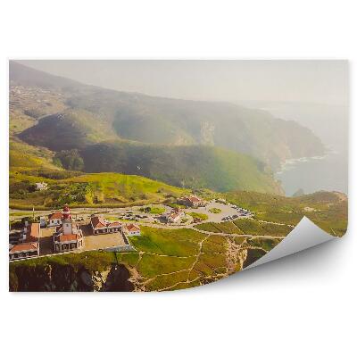 Fototapet pentru perete Farul Cabo De Roca Stâncă Drumul Oceanic Lisabona Portugalia