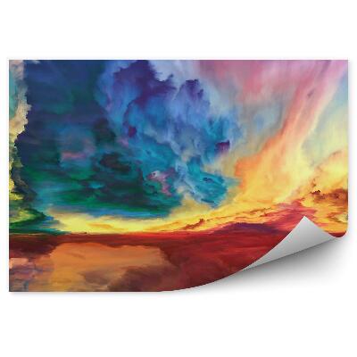 Fototapet vintage Peisaj Abstract Colorat