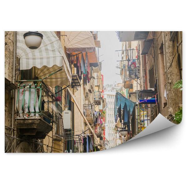 Fototapet Orașul Vechi Napoli Italia Spălarea Florilor