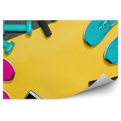 Fototapet Accesorii de fitness sport