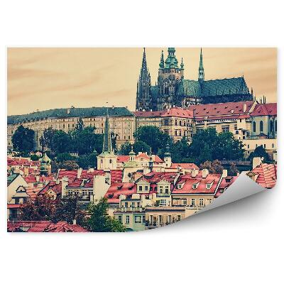 Fototapet pentru perete Panorama Orasului Praga Castelul Praga