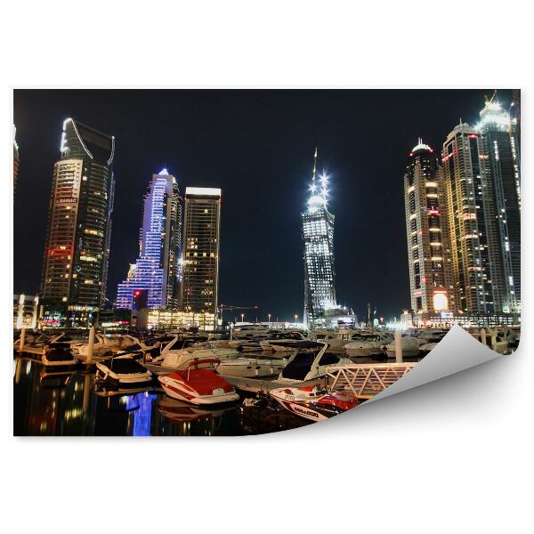 Fototapet perete Dubai City boats port Bay