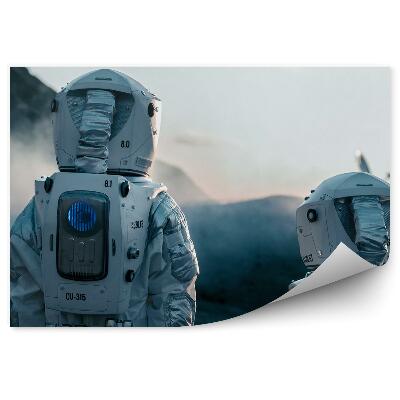 Fototapet perete Astronauții Stația Spațială Înnoră Cerul