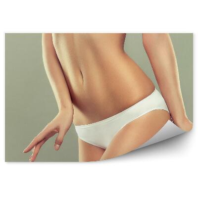 Fototapet pentru perete Lenjerie de corp tânăr subțire fundal fără sudură