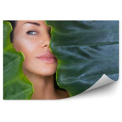 Fototapet pentru perete Față de femeie frumoasă cu machiaj natural