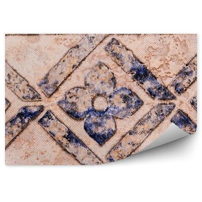 Fototapet vintage Placi Decorative Spaniole Flori Forme Linii