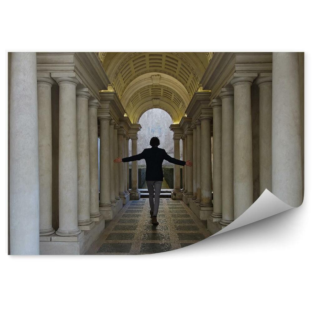 Decor fototapet Coloane Om Arhitectura Baroc Roma