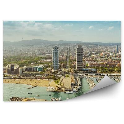 Fototapet vintage Panorama Port Olimpic Al Orașului Barcelona