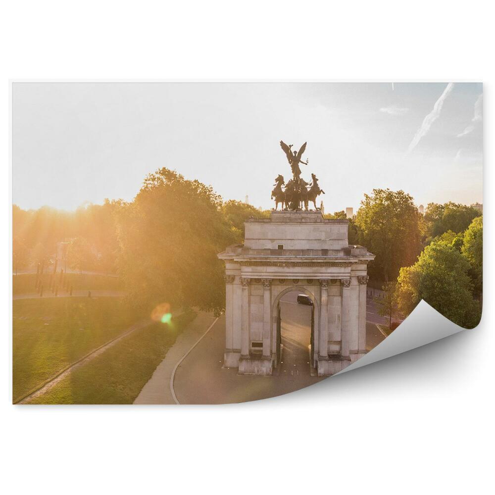 Fototapet perete Arc De Triumf Clădiri Copaci Nori Londra