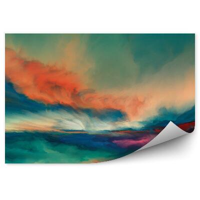 Fototapet vintage Orizonturi De Cer Colorate