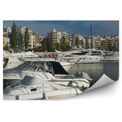 Fototapet Barci oras cladiri arhitectura grecia