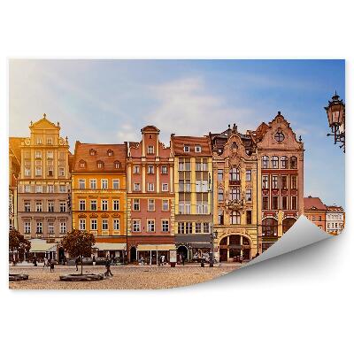 Fototapet pentru perete Piața Centrală Din Wrocław, Clădiri, Oameni