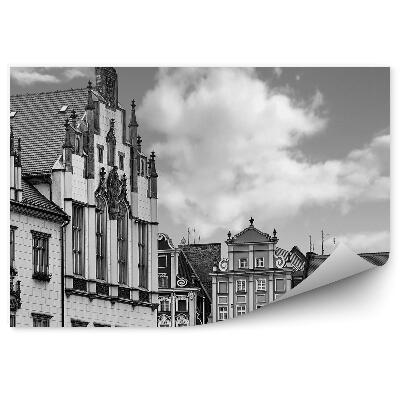 Decor fototapet Piața Centrală Din Wrocław Nori Sepia