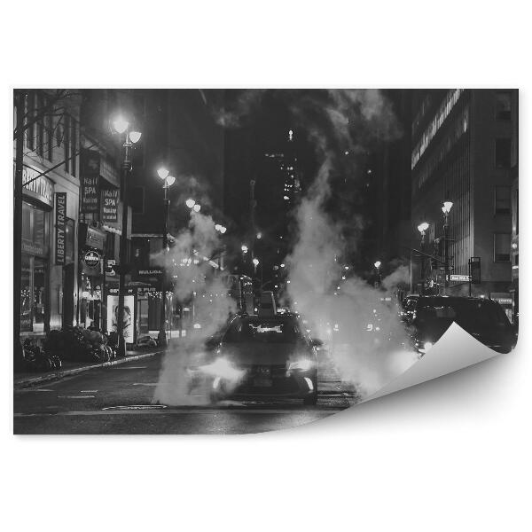 Fototapet perete Taxi New York City fum