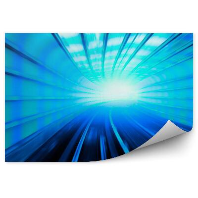 Fototapet vintage Tunel Verde Și Albastru