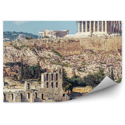Fototapet perete Acropole Atena Grecia Orașul Antic Panorama Stânci Copaci De Conifere