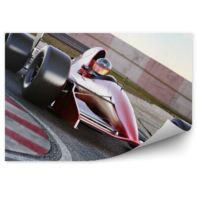 Fototapet perete Masina formula 1 rosu pista de curse