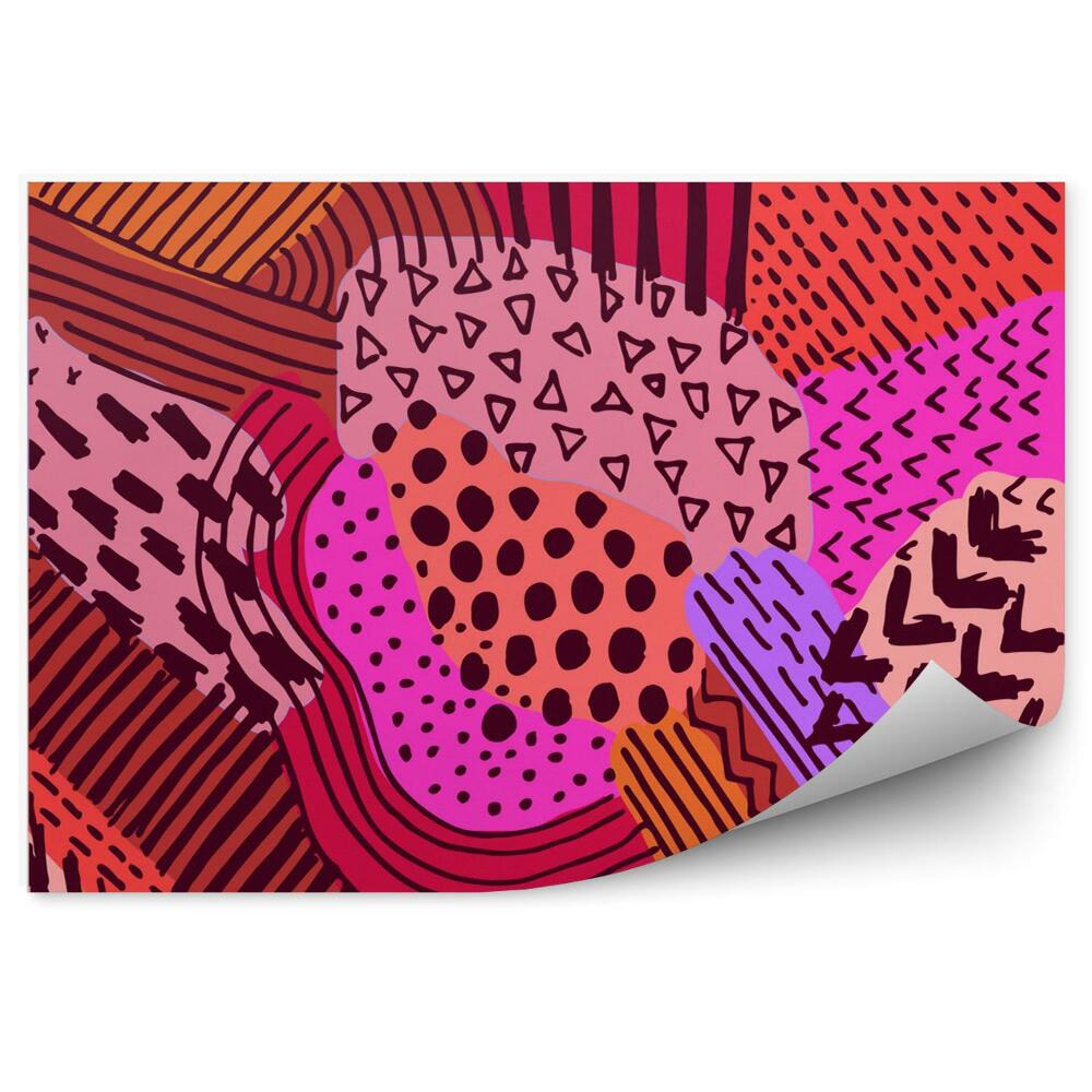 Fototapet vintage Model geometric, forme, artă, fundal geometric, mozaicuri