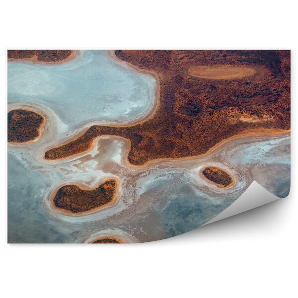 Fototapet pentru perete Vedere Aeriană A Unui Lac Sărat Din Queensland