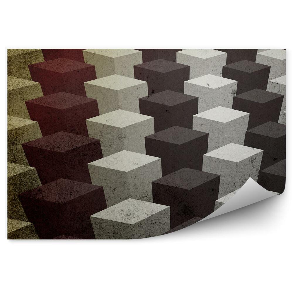 Decor fototapet Tridimensional Vintage Colorat