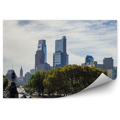 Fototapet Arhitectura Orașului Sculptură În Copac