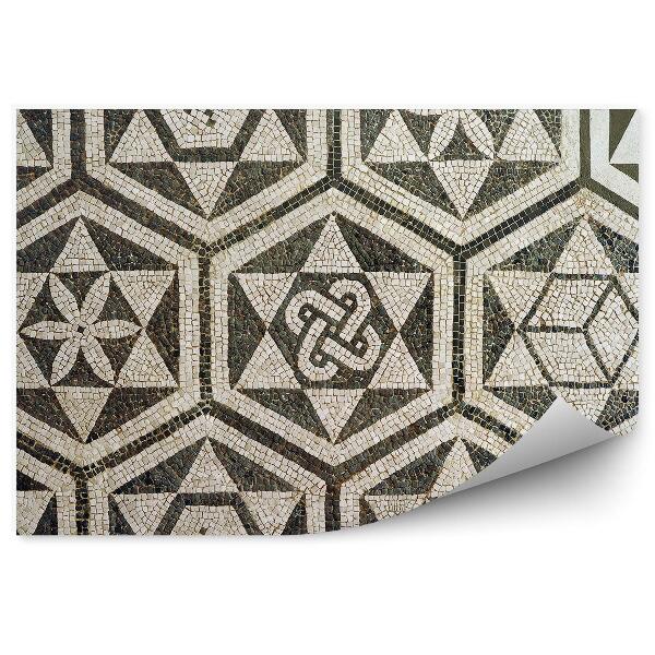 Fototapet vintage Cub Mozaic Forme Model Geometric