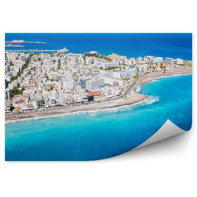 Decor fototapet Insula Rodos, Grecia, plaja, turism albastru