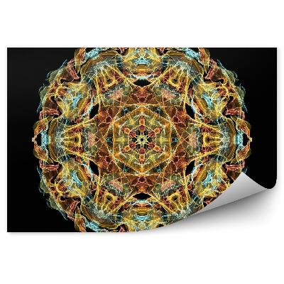 Fototapet vintage Mandala Cu Flăcări Colorate