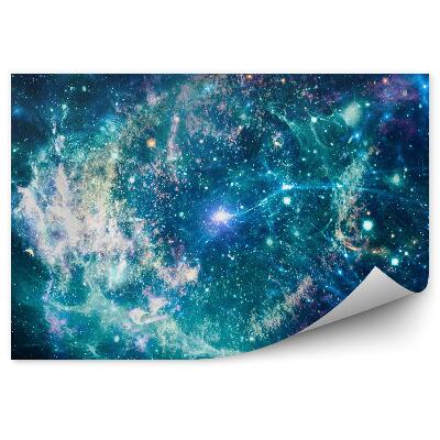 Decor fototapet Galaxie Stea Albastru-Verde