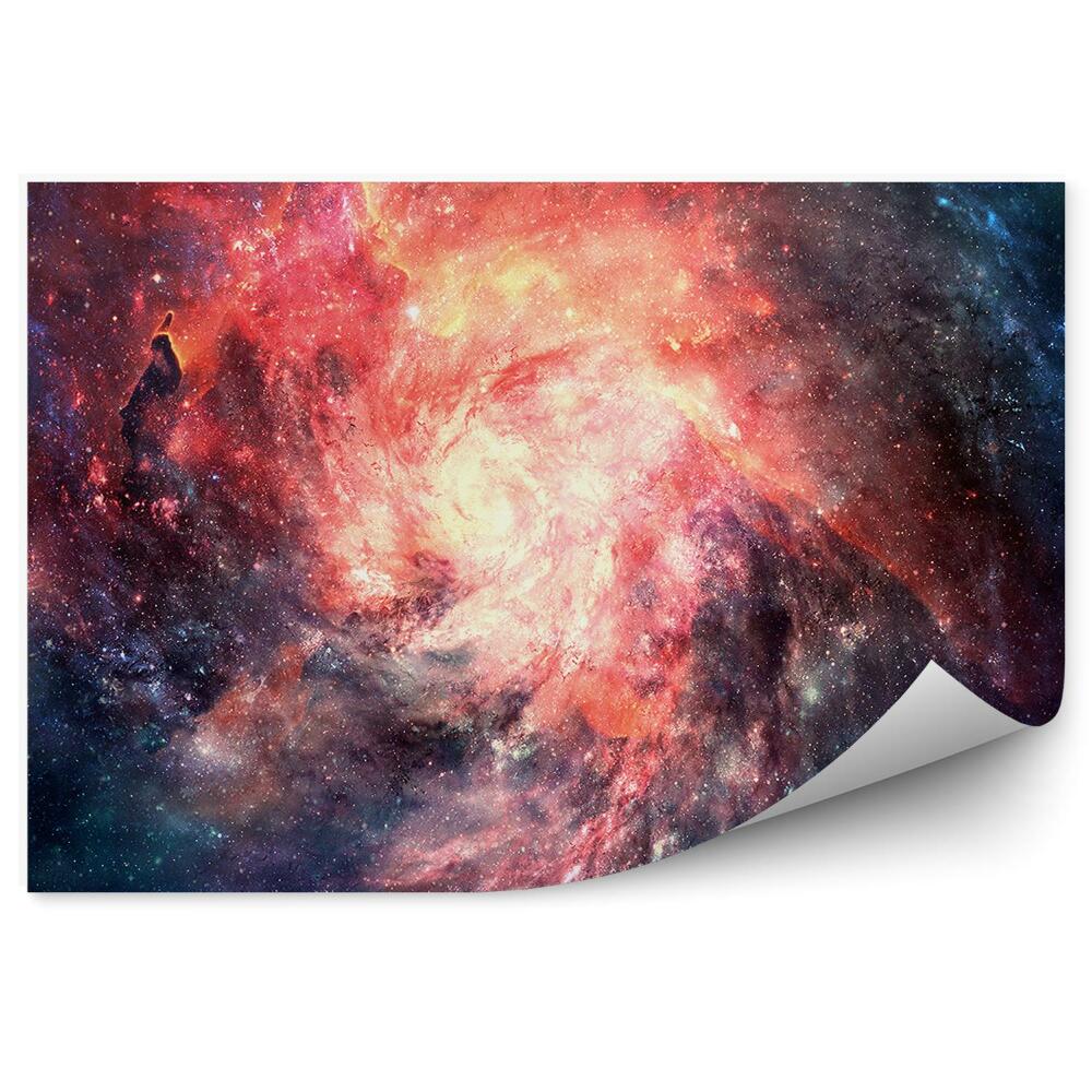 Fototapet Nebuloasă Multicoloră Abstractă Nebuloasă Spirală Stele Cer