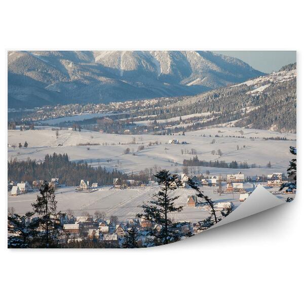 Decor fototapet Gubałówka Panorama Munții Zakopane Zăpadă Iarnă Munții Tatra