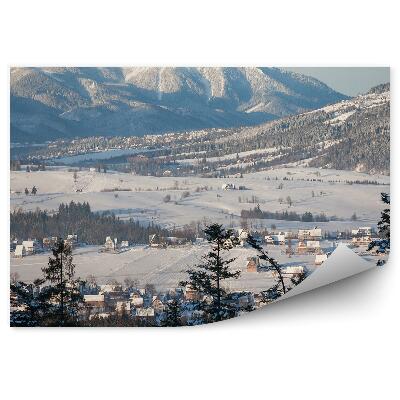 Decor fototapet Gubałówka Panorama Munții Zakopane Zăpadă Iarnă Munții Tatra