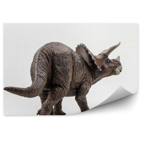 Fototapet perete Triceratops Pe Fundal Alb