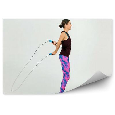 Fototapet vintage Sărituri coarda sport