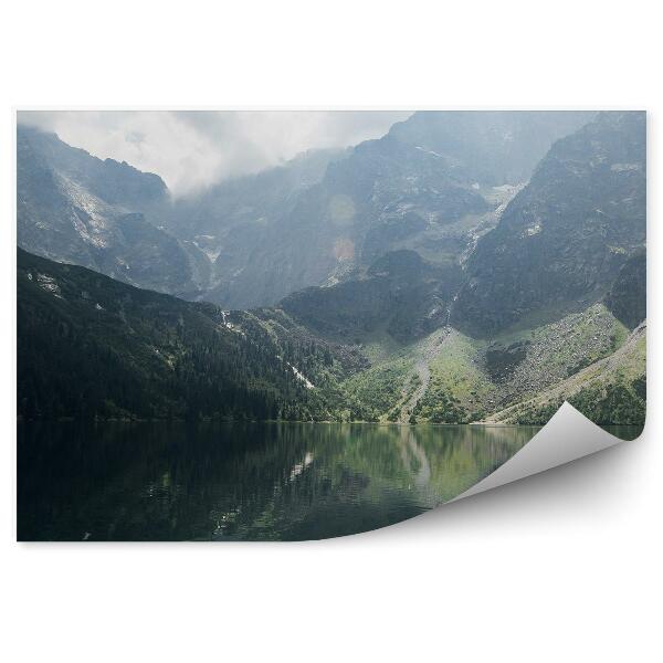 Fototapet Munții Tatra, Lac, Ceață, Pietre