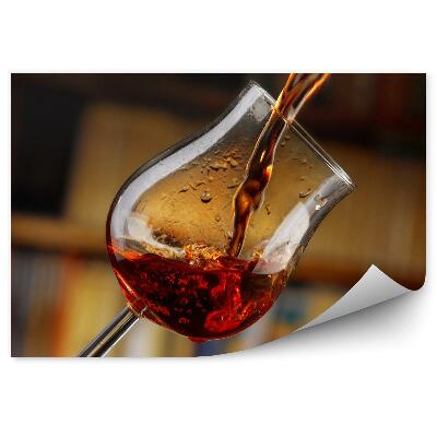 Fototapet vintage Un pahar de vin