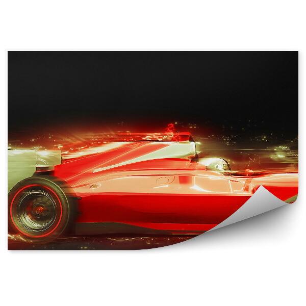 Decor fototapet masina rosie formula 1 viteza