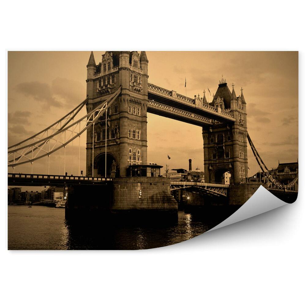 Fototapet Londra sepia Tower Bridge din Londra