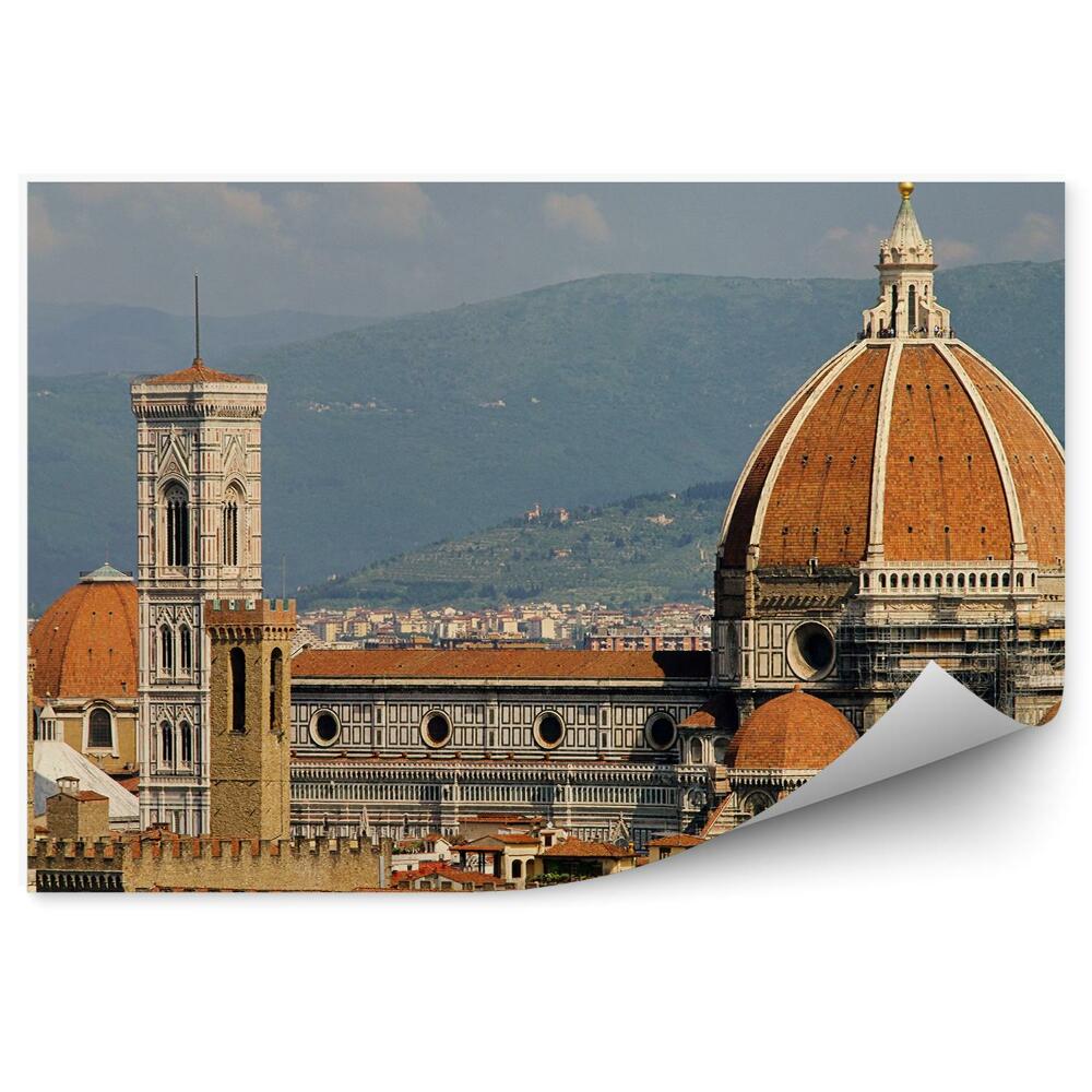 Fototapet pentru perete Catedrala Santa Maria Del Fiore Clădiri Piața Michelangelo Munții Florenței