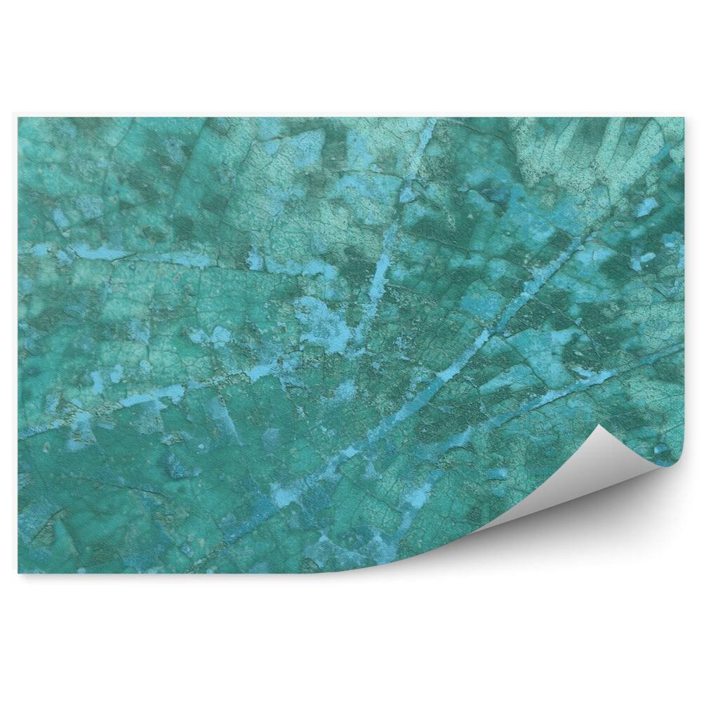 Fototapet vintage Crăpături Verzi Abstractie Mozaic