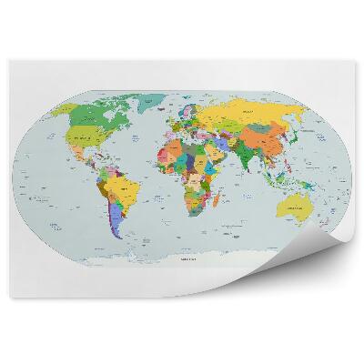 Fototapet Harta Politică A Lumii